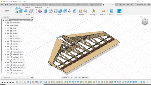 Glider 6 - Horizontal Stabilizer CAD